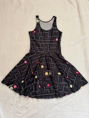 Retro Pac-Man Arcade Game Skater Dress - Gamer Core